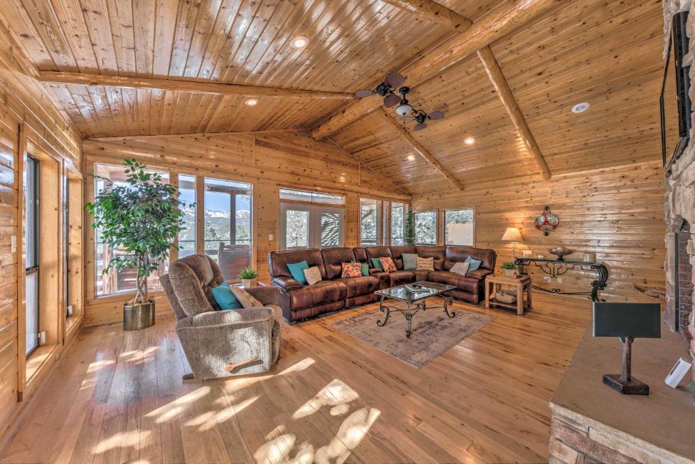 Spacious Ruidoso Home with Hot Tub and Fireplaces